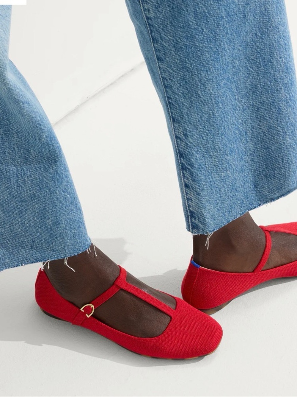 Rothy's Red T-Strap Flats - Picture 8 of 14